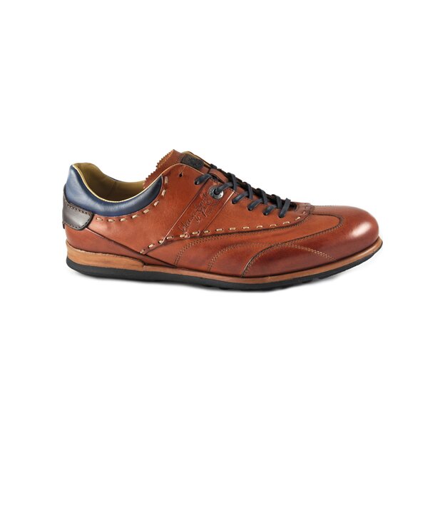 La Martina – sneakers en cuir cognac